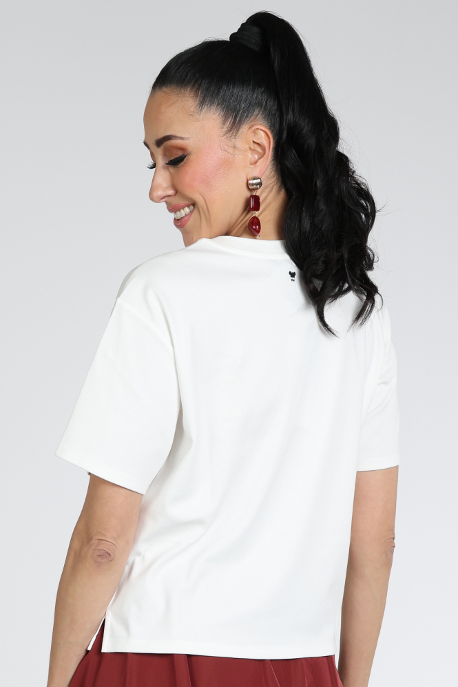 MaxMara sabato mm13321 T-shirt korte mouw Wit