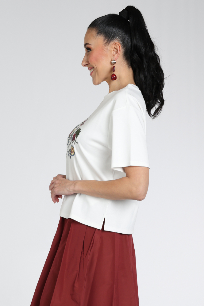 MaxMara sabato mm13321 T-shirt korte mouw Wit