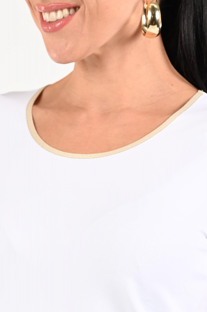 Nukus Tirza T-shirt korte mouw Wit