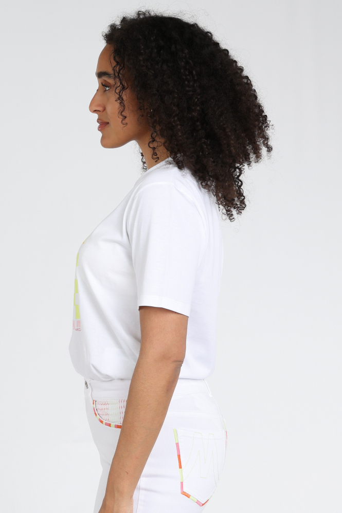 Marc Cain AS 48.21 J81 T-shirt korte mouw Wit