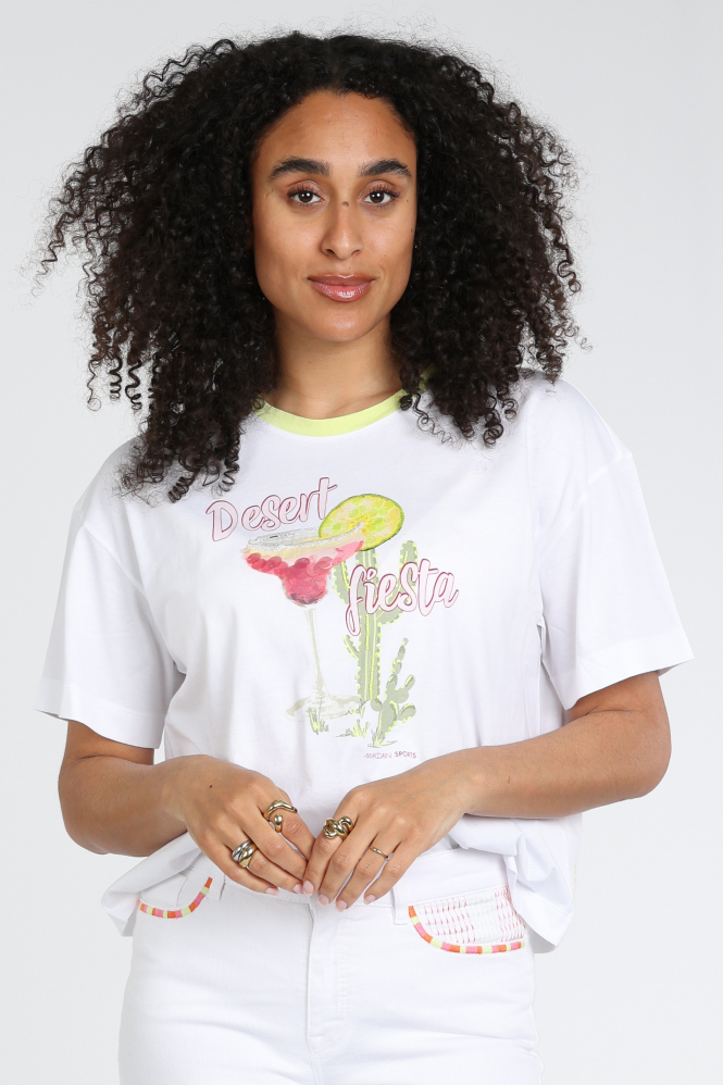 Marc Cain AS 48.16 J80 T-shirt korte mouw Wit
