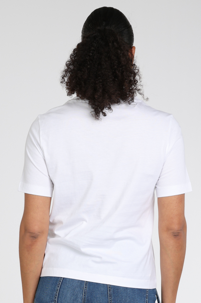 Marc Cain AS 48.20 J70 T-shirt korte mouw Wit