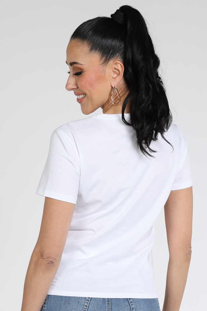 Marc Cain AC 48.32 J41 T-shirt korte mouw Wit