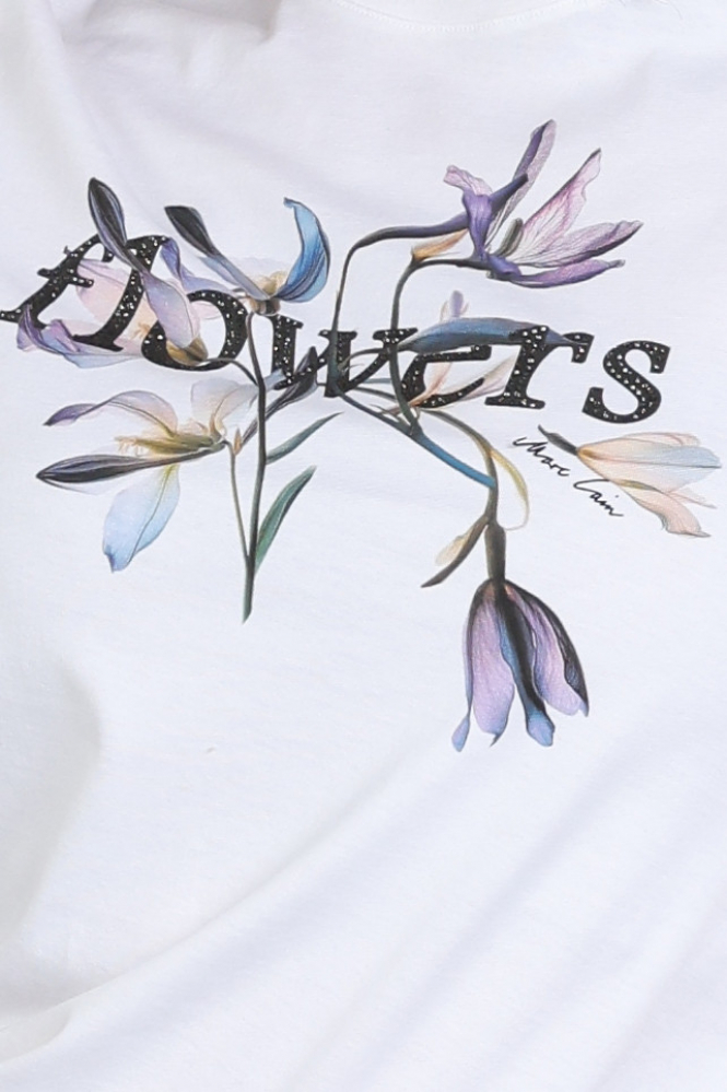 Marc Cain AC 48.32 J41 T-shirt korte mouw Wit