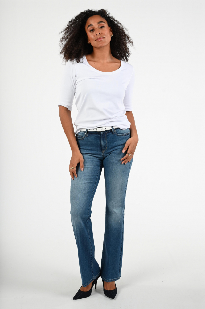 Marc Cain +E 48.69 J14 T-shirt korte mouw Wit