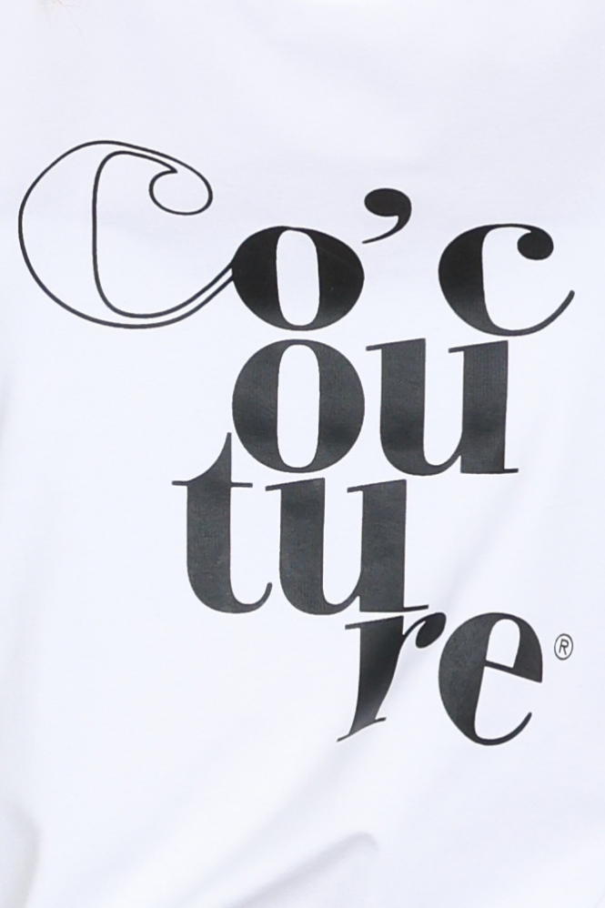 Co'couture 43003 T-shirt korte mouw Wit