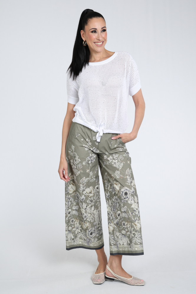 Monari 410973 T-shirt korte mouw Wit