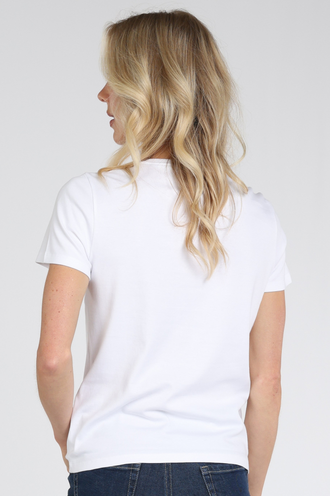 Marc Cain BC 48.32 J65 T-shirt korte mouw Wit