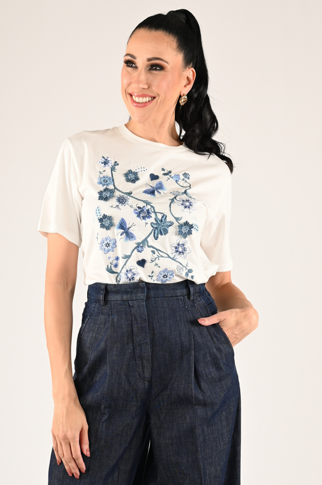 MaxMara barbano T-shirt korte mouw Wit