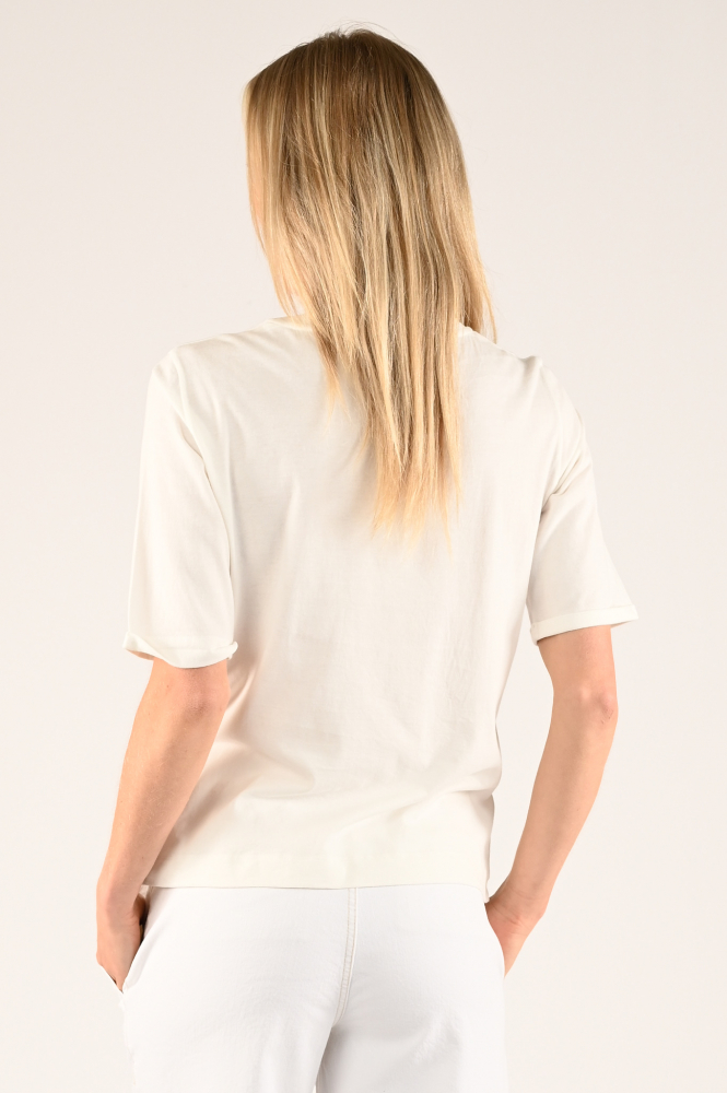 Marc Cain XS 48.08 J13 T-shirt korte mouw Wit