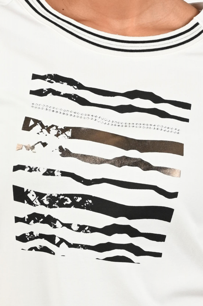 Frank walder 202450 T-shirt korte mouw Wit