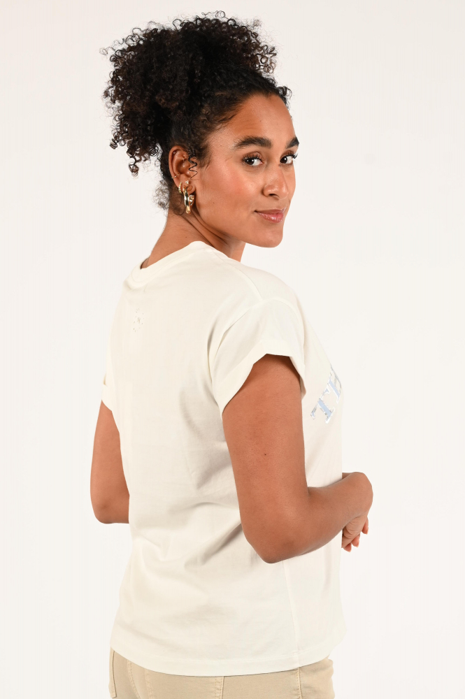 Nukus NKS04004 T-shirt korte mouw Wit