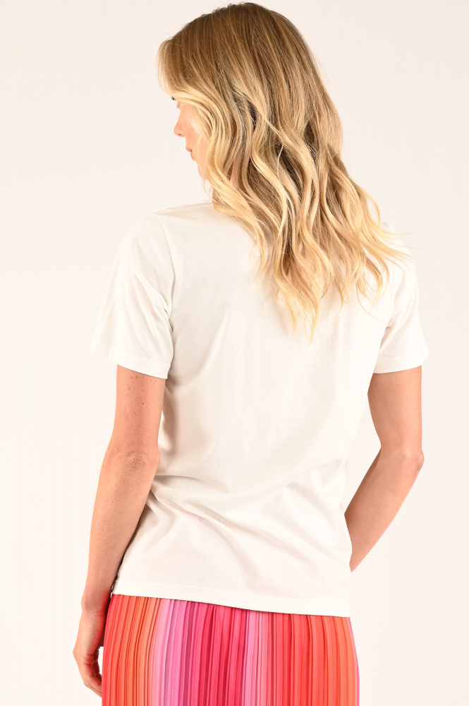 Geisha 52040-70 T-shirt korte mouw Wit