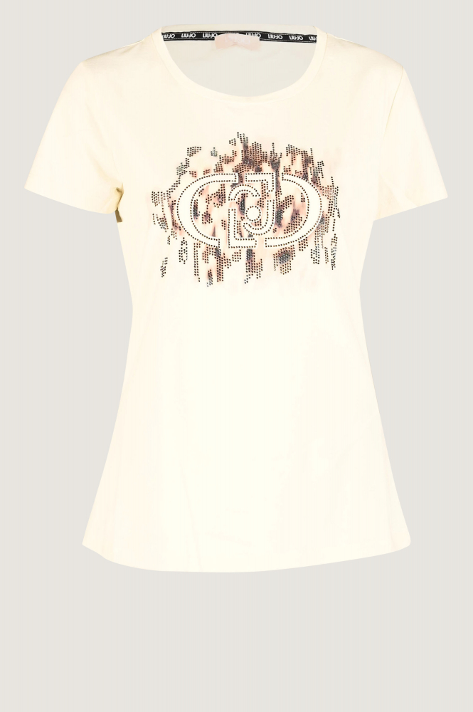 Liu Jo ta5173 T-shirt korte mouw Wit