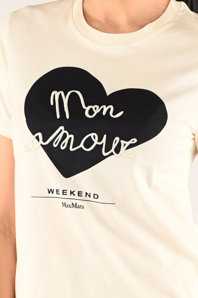 MaxMara Vello mm13163 T-shirt korte mouw Wit
