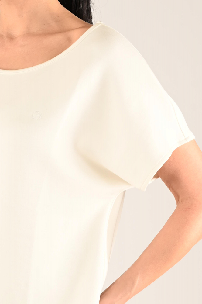 Aimée the label Lucas T-shirt korte mouw Wit