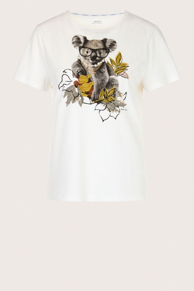 Marc Cain YC 48.32 J34 T-shirt korte mouw Wit