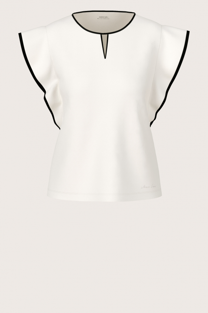 Marc Cain YC 48.31 J14 T-shirt korte mouw Wit