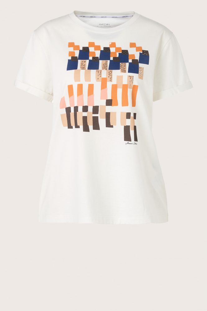 Marc Cain YC 48.10 J13 T-shirt korte mouw Wit