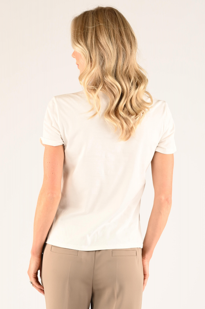 Marc Cain YC 48.32 J57 T-shirt korte mouw Wit