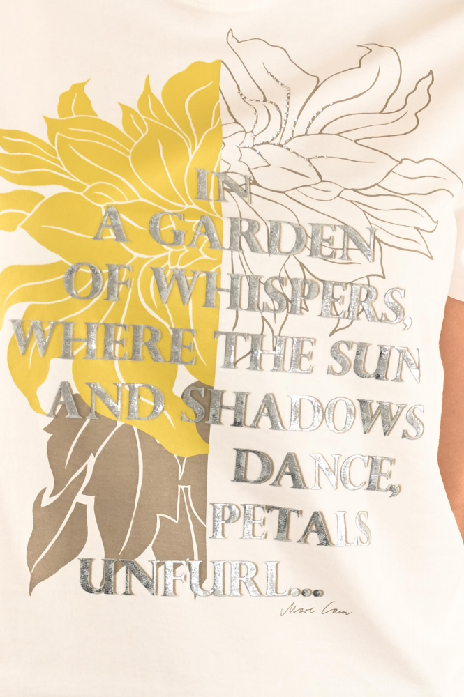 Marc Cain YC 48.32 J57 T-shirt korte mouw Wit