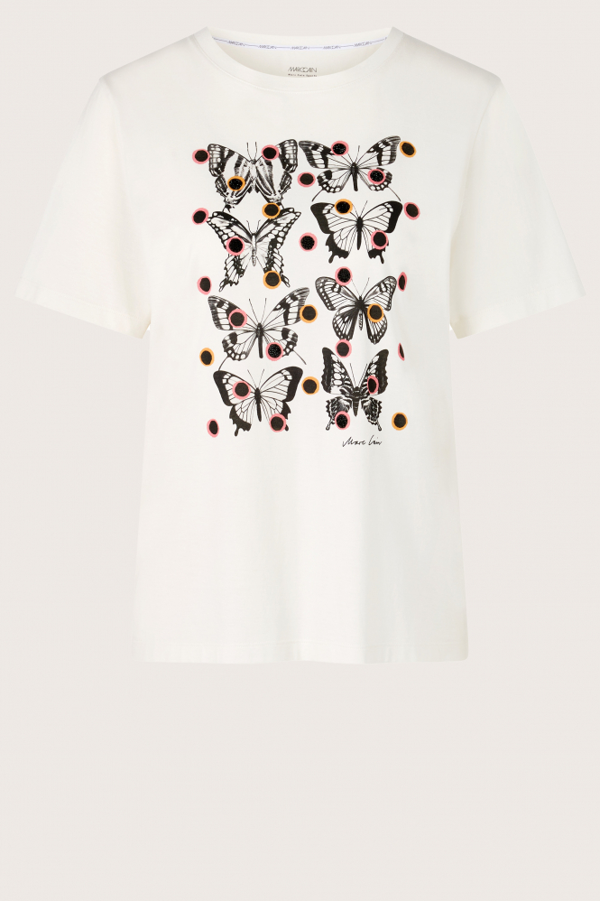 Marc Cain YC 48.11 J59 T-shirt korte mouw Wit