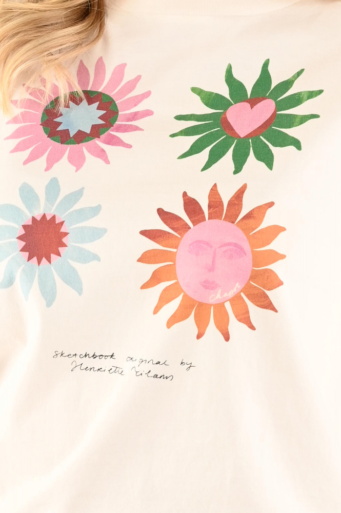 Fabienne Chapot Steve Sketchbook T-shirt korte mouw Wit