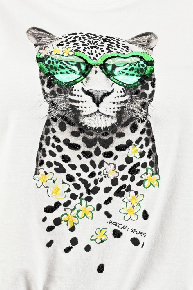 Marc Cain YS 48.20 J25 T-shirt korte mouw Wit