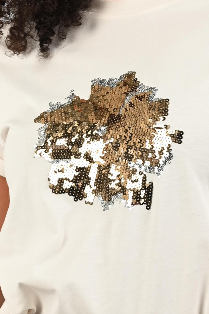 Nukus NKF04004 T-shirt korte mouw Beige