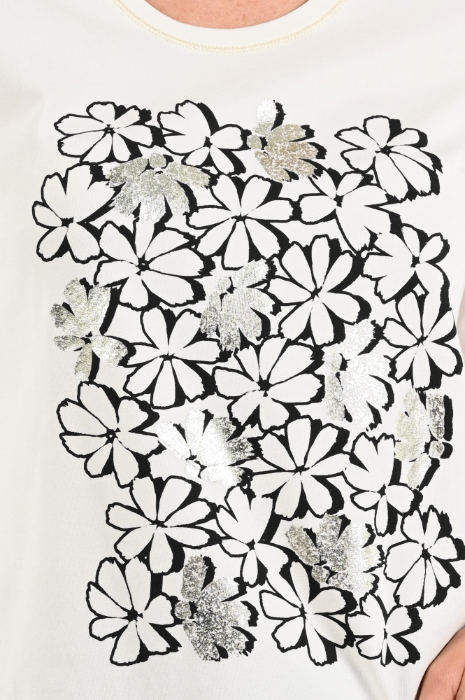 Frank walder 208451 T-shirt korte mouw Wit