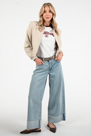 Co'couture Edge CC Block Tee Wit