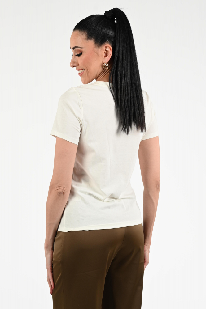 Geisha 52598-41 T-shirt korte mouw Beige