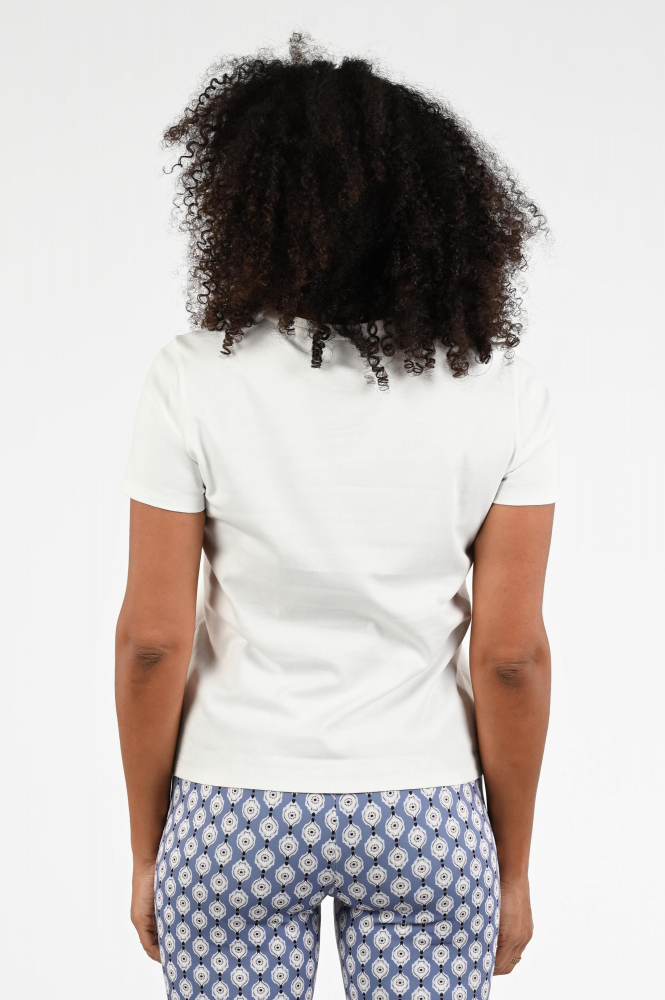 Marc Cain ZC 48.32 J53 T-shirt korte mouw Wit