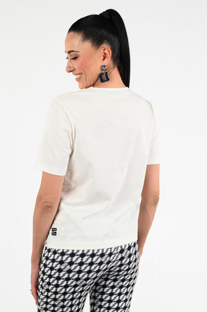 Marc Cain ZS 48.20 J33 T-shirt korte mouw Wit