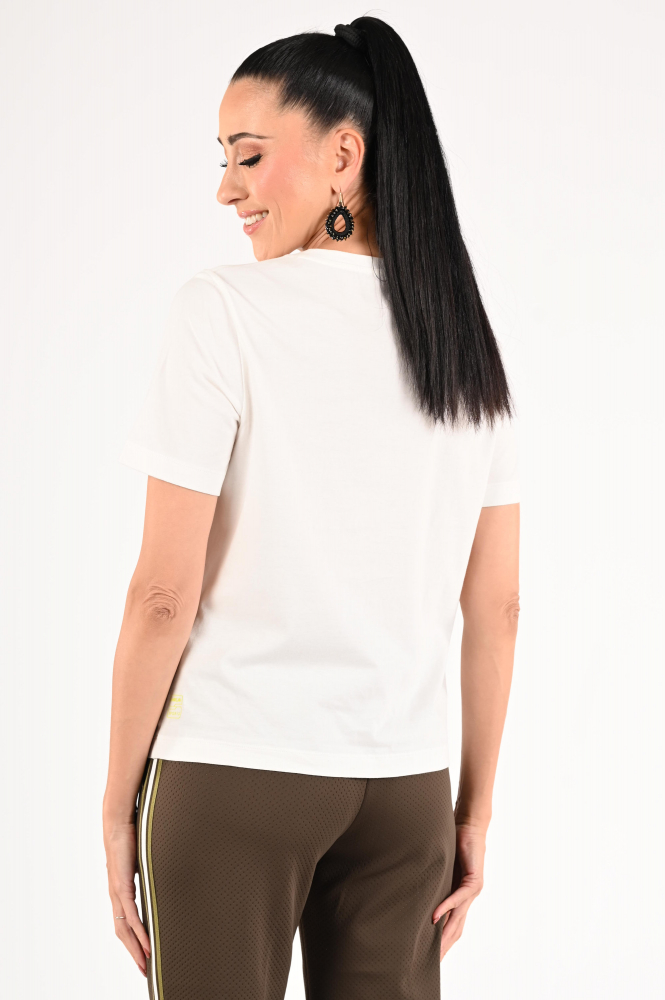 Marc Cain ZS 48.20 J41 T-shirt korte mouw Wit