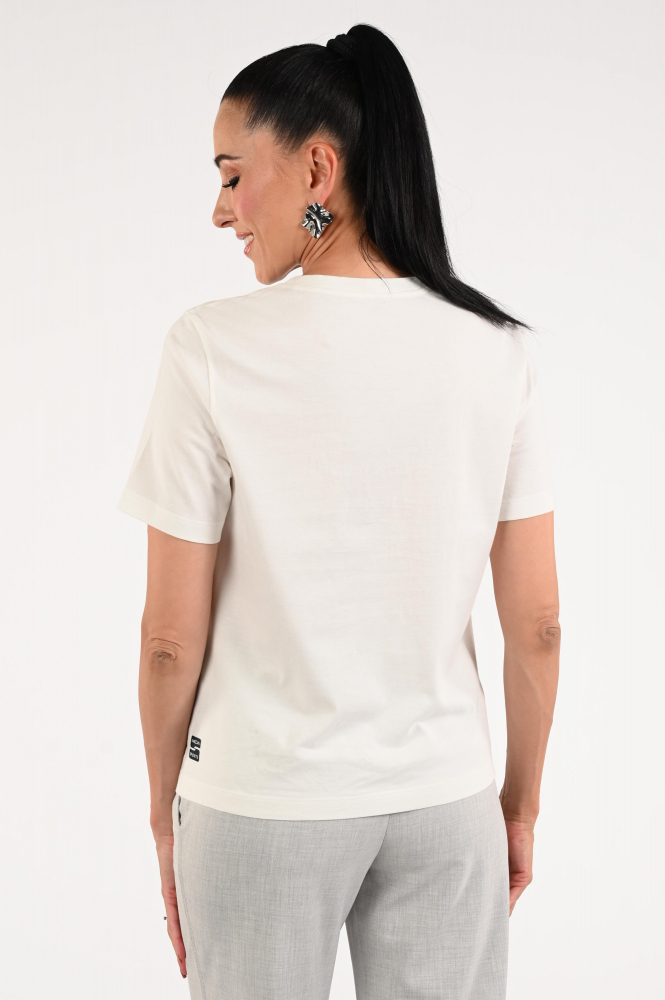 Marc Cain ZS 48.20 J36 T-shirt korte mouw Beige