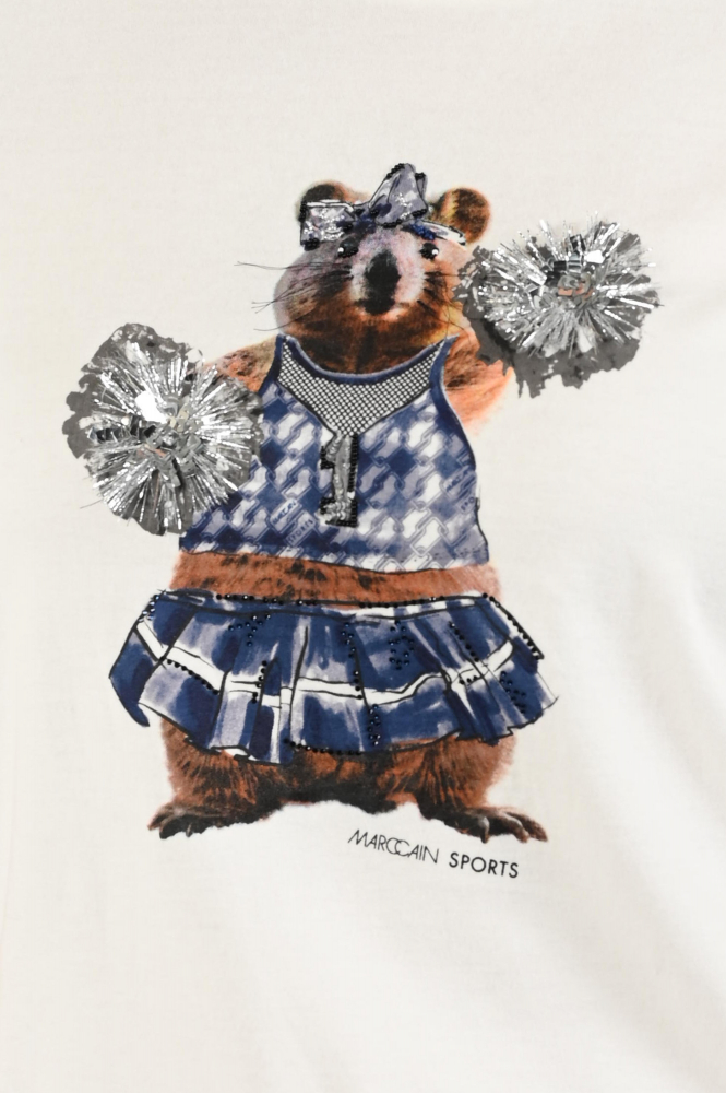 Marc Cain ZS 48.20 J36 T-shirt korte mouw Wit