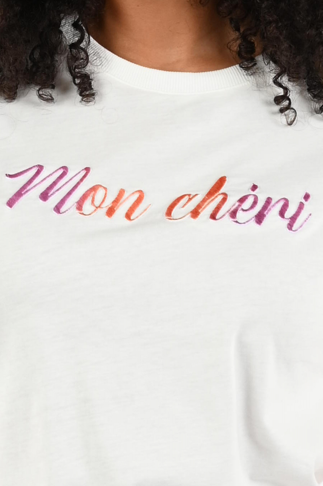 Geisha 52092-41 T-shirt korte mouw Wit