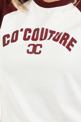 Co'couture 33169 Block tee Wit