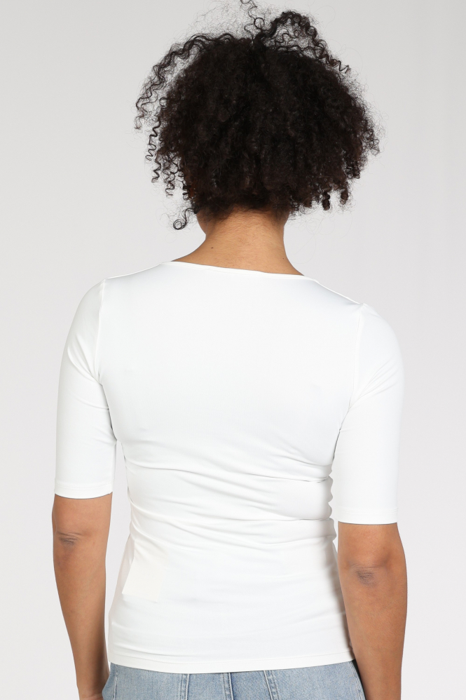 Yaya 01-719020-N T-shirt korte mouw Wit