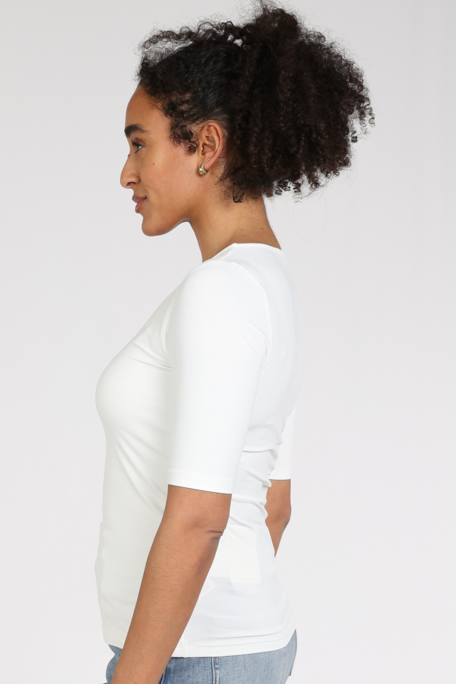 Yaya 01-719020-N T-shirt korte mouw Wit