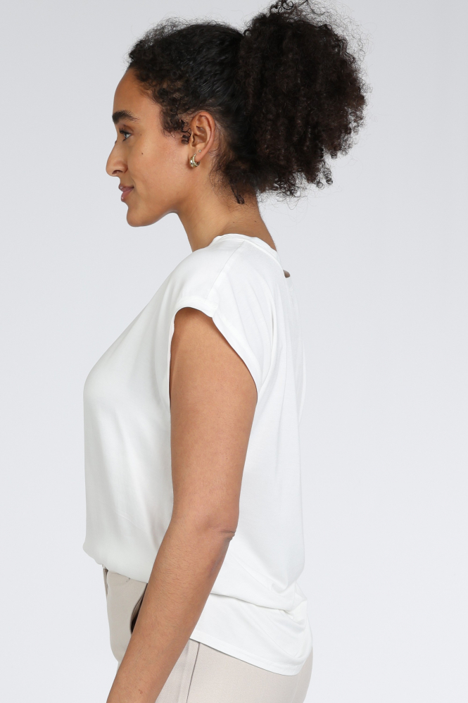 Yaya 01-701010-N T-shirt korte mouw Wit