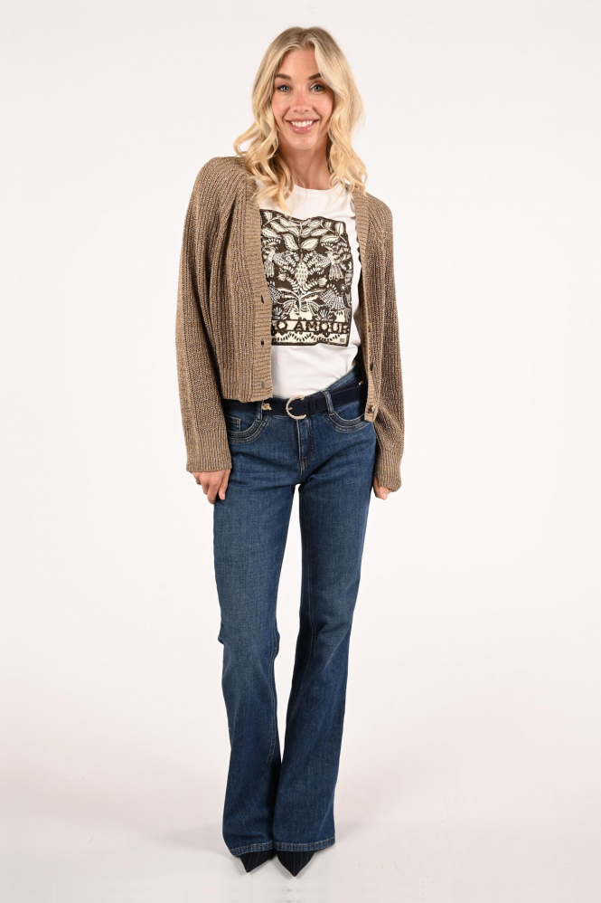 Oui 97514 T-shirt korte mouw Wit