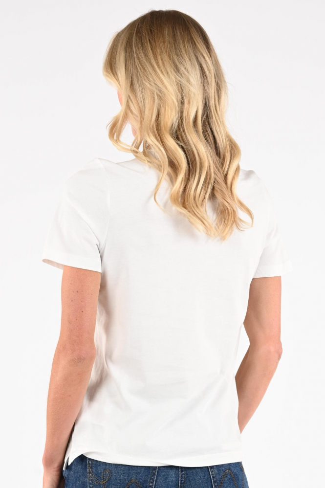 Oui 97514 T-shirt korte mouw Wit