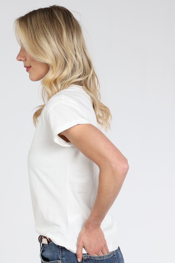 Nukus NKS04020 T-shirt korte mouw Wit