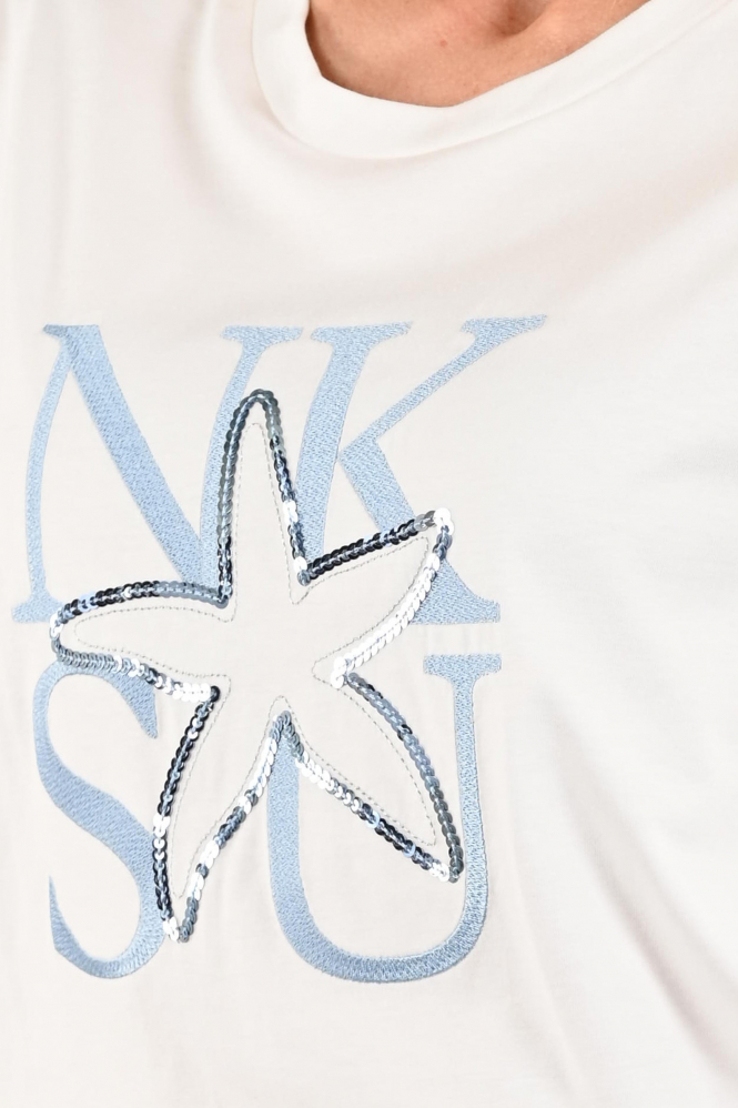 Nukus NKS04026 T-shirt korte mouw Wit