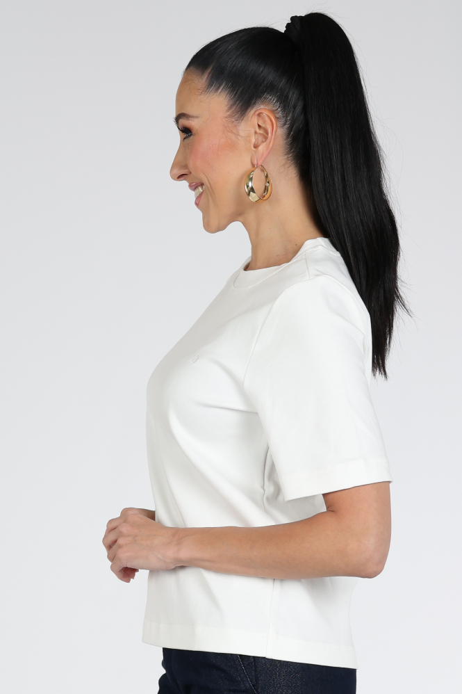 Aimée the label zeno T-shirt korte mouw Wit