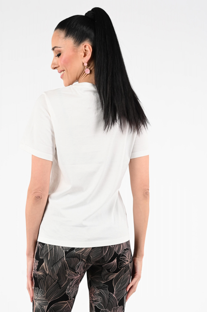 Marc Cain AC 48.10 J18 T-shirt korte mouw Wit