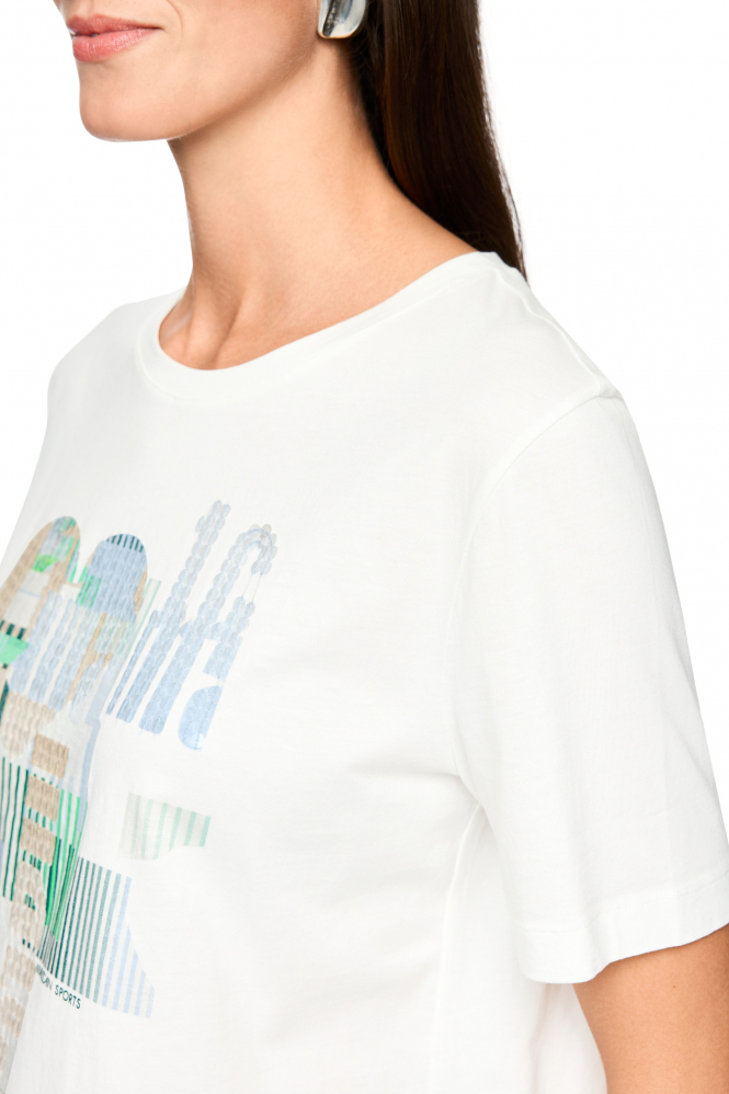 Marc Cain AS 48.20 J36 T-shirt korte mouw Wit