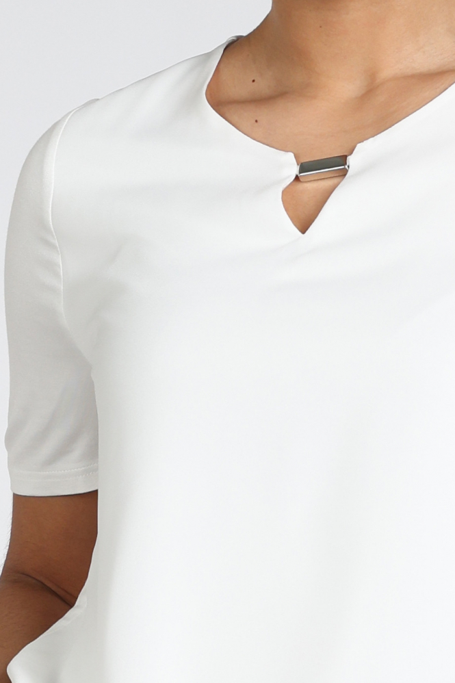 Frank walder 716426 T-shirt korte mouw Wit